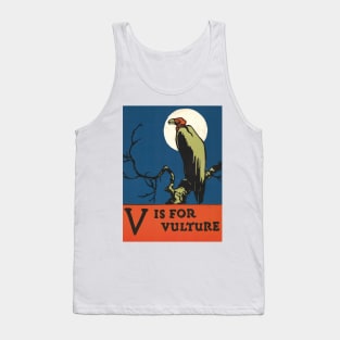 V is for Vulture ABC Designed and Cut on Wood by CB Falls Tank Top